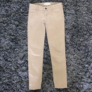 Abercrombie kids beige super skinny jeans- 12